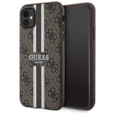 Guess GUHMN61P4RPSW iPhone 11 / Xr barna keménytok 4G nyomtatott csíkokkal MagSafe tok és táska