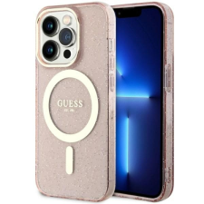 Guess GUHMP14LHCMCGP iPhone 14 Pro 6.1&quot; rózsaszín keménytok Glitter Gold MagSafe tok és táska