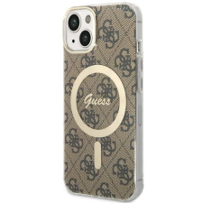 Guess GUHMP14MH4STW iPhone 14 Plus 6.7" barna keménytok 4G MagSafe tok és táska
