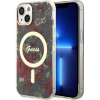 Guess GUHMP14MHCFWSA iPhone 14 Plus / 15 Plus 6.7" Khaki Színű Keménytok Flower Magsafe (GUHMP14MHCFWSA)