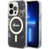 Guess GUHMP14XHTMRSK IPhone 14 Pro Max 6,7" Fekete/fekete Keménytokos Golden Marble MagSafe (GUHMP14XHTMRSK)