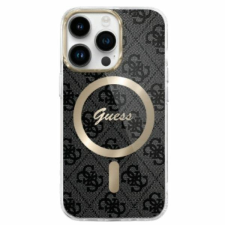 Guess GUHMP16LH4STK IML 4G MagSafe-kompatibilis keménytok iPhone 16 Pro - fekete tok és táska