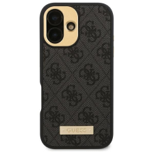 Guess GUHMP16LU4GPRK 4G Logo Plate MagSafe keménytok iPhone 16 Pro - fekete tok és táska