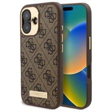 Guess GUHMP16MU4GPRW 4G Logo Plate MagSafe keménytok iPhone 16 Plus - barna tok és táska