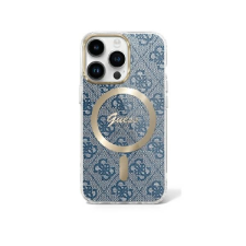 Guess GUHMP16SH4STB IML 4G MagSafe keménytok iPhone 16 - kék tok és táska