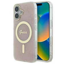 Guess GUHMP16SH4STP IML 4G MagSafe keménytok iPhone 16 - rózsaszín tok és táska
