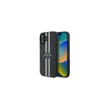 Guess GUHMP16SP4RPSK 4G Printed Stripes MagSafe-kompatibilis keménytok iPhone 16 - fekete tok és táska