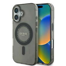 Guess GUHMP16SPFTDTEK IML Rhinestones MagSafe keménytok iPhone 16 - fekete tok és táska