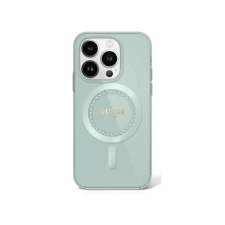 Guess GUHMP16XPFTDTEN IML Rhinestones MagSafe keménytok iPhone 16 Pro Max - zöld tok és táska