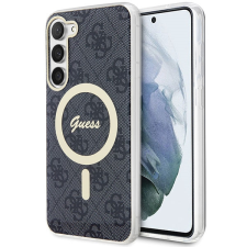 Guess GUHMS23SH4STK Samsung Galaxy S23 S911 fekete keménytok 4G MagSafe tok és táska