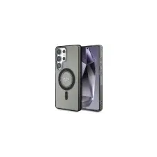 Guess GUHMS25LPFTDTEK IML Rhinestones MagSafe-kompatibilis tok Samsung Galaxy S25 Ultra - fekete tok és táska