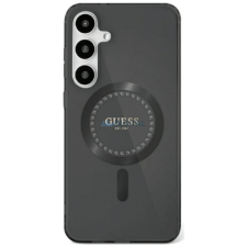 Guess GUHMS25SPFTDTEK IML Rhinestones MagSafe-kompatibilis tok Samsung Galaxy S25 - fekete tok és táska