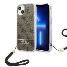 Guess GUOHCP14MH4STW iPhone 14 Plus 6,7&quot; barna 4G Print Strap keménytok tok és táska