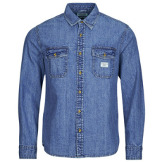Guess Hosszú ujjú ingek REGULAR LS DENIM SHIRT Kék EU L