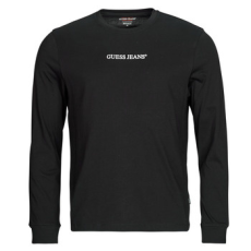 Guess Hosszú ujjú pólók GJ LS CN SLIM LOGO EMBRO TEE Fekete EU M