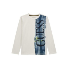 Guess Hosszú ujjú pólók LS T SHIRT Fehér 12 ans gyerek póló