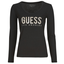 Guess Hosszú ujjú pólók PYTHON LOGO Fekete EU M női póló
