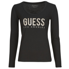 Guess Hosszú ujjú pólók PYTHON LOGO Fekete EU XS