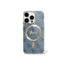 Guess IML 4G MagSafe iPhone 16 MagSafe kemény hátlap tok, kék GUHMP16SH4STB tok és táska