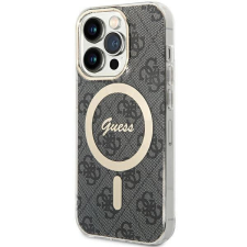 Guess IML 4G MagSafe tok iPhone 15 Pro - fekete tok és táska