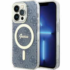 Guess IML 4G MagSafe tok iPhone 15 Pro Max készülékhez - kék tok és táska