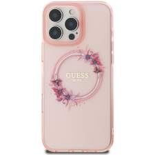 Guess IML Flowers Ring MagSafe iPhone 16 Pro Pink tok (GUHMP16LHFWFCP) tok és táska