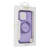 Guess IML Flowers Wreath iPhone 16 Pro MagSafe kemény hátlap tok, lila GUHMP16LHFWFCU