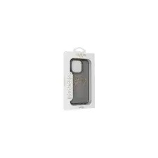 Guess IML Heart iPhone 16 kemény hátlap tok, fekete GUHCP16SHCHGSPK tok és táska