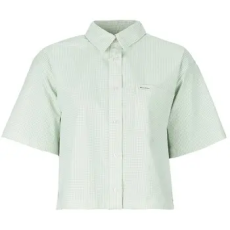 Guess Ingek / Blúzok GJ SS BOXY SHIRT Zöld EU XS