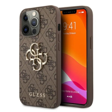Guess iPhone 14 Plus Guess Big Metal Logo tok 4G barna tok és táska
