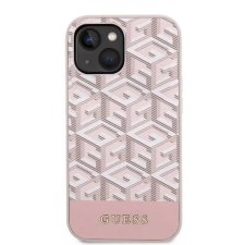 Guess iPhone 14 Pro hátlap tok, MagSafe kompatibilis, Mag Cover, rózsaszín, GUESS, GUHMP14LHGCFSEP tok és táska