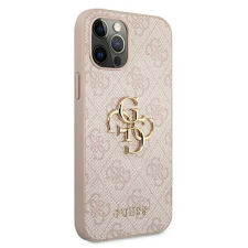 Guess iPhone 15 Guess Big Metal Logo tok 4G pink tok és táska