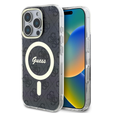 Guess IPhone 16 Pro Max tok - Guess IML 4G MagSafe (GUHMP16XH4STK) - fekete tok és táska