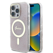 Guess IPhone 16 Pro Max tok - Guess IML 4G MagSafe (GUHMP16XH4STP) - rózsaszín tok és táska