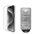 Guess kijelzővédő 2.5D iPhone 16 készülékhez fekete