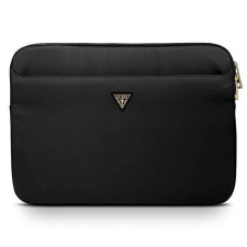 Guess Laptop táska GUCS13NTMLBK 13" fekete Nylon háromszög logóval számítógéptáska