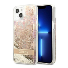 Guess Liquid Glitter Paisley Apple iPhone 13 mini hátlap tok, arany tok és táska