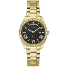  Guess Luna női karóra, aranyszínű acél, fekete számlap, kvarc, 37 mm karóra