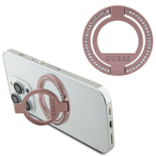 Guess MagSafe gyűrű állvány GUMRSALDGP rózsaszín strasszkővel tok és táska