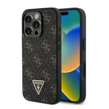 Guess New 4G Triangle iPhone 16 Pro kemény hátlap tok, fekete GUHCP16LPG4GPK tok és táska