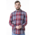 Guess pamut ing normál szabású gombos gallérral, piros, XL INTL