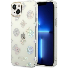 Guess Peony Glitter Apple iPhone 14 Plus hátlap tok, fehér (GUE2109) tok és táska