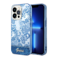 Guess Porcelain Collection Apple iPhone 14 Pro hátlap tok , kék tok és táska