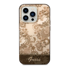 Guess Porcelain Collection Apple iPhone 14 Pro Max hátlap tok, arany tok és táska