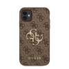 Guess PU 4G Metal Logo Apple iPhone 11 hátlap tok, barna
