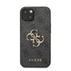 Guess PU 4G Metal Logo Apple iPhone 13 hátlap tok, szürke