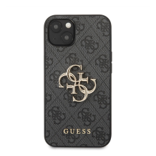 Guess PU 4G Metal Logo Apple iPhone 13 hátlap tok, szürke tok és táska