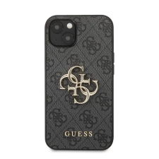 Guess PU 4G Metal Logo Apple iPhone 13 hátlap tok, szürke tok és táska