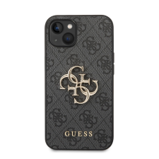 Guess PU 4G Metal Logo Apple iPhone 14 Plus hátlap tok, szürke tok és táska