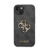 Guess PU 4G Metal Logo Apple iPhone 14 Plus hátlap tok, szürke